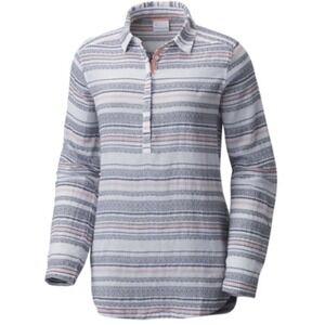 Columbia Early Tides Tunic grey salmon pink medium